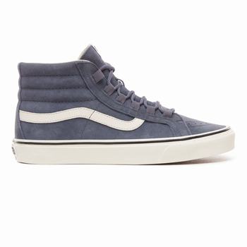 Férfi Vans Suede Sk8-Hi Reissue Ghillie Magasszárú Cipő VA0384962 Grisaille/Marshmallow